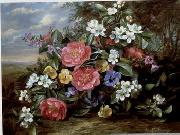 unknow artist Floral, beautiful classical still life of flowers.080 painting